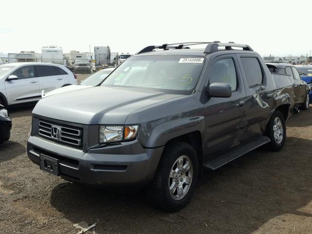 2HJYK16598H534381 - 2008 HONDA RIDGELINE CHARCOAL photo 2