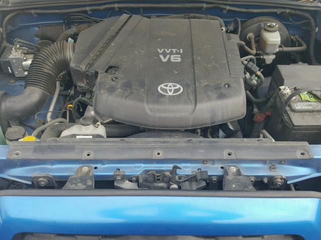 5TETU22N45Z074468 - 2005 TOYOTA TACOMA X-R BLUE photo 7