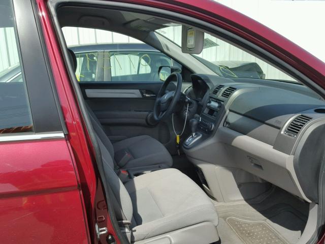 5J6RE3H35BL060327 - 2011 HONDA CR-V LX RED photo 5