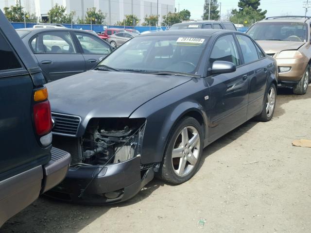 WAULC68E84A120570 - 2004 AUDI A4 1.8T QU GRAY photo 2