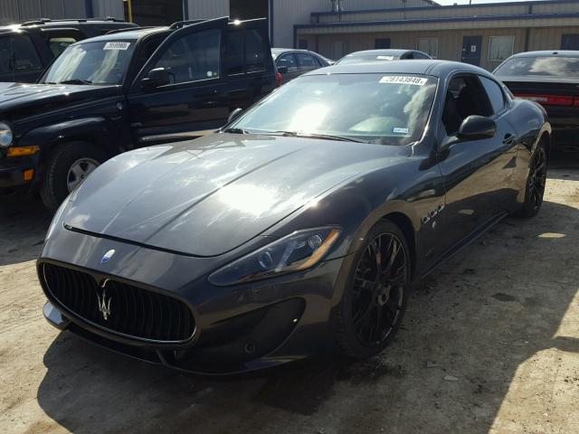 ZAM45VLA8E0122189 - 2014 MASERATI GRANTURISM BLACK photo 2