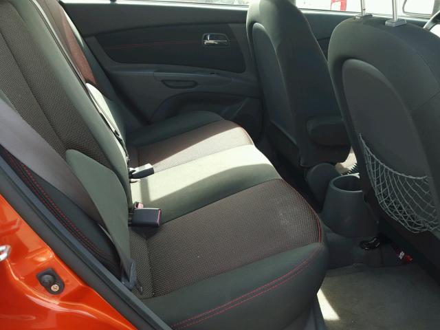 KNADE243596580808 - 2009 KIA RIO 5 SX ORANGE photo 6