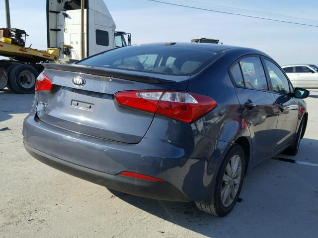 KNAFX4A60E5218740 - 2014 KIA FORTE LX GRAY photo 4