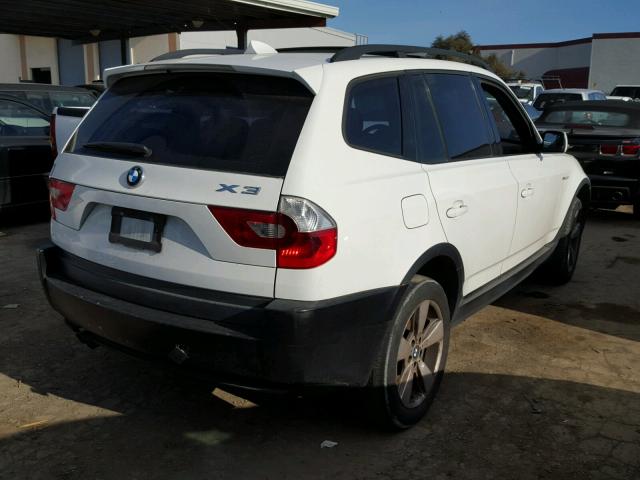 WBXPA734X5WC45823 - 2005 BMW X3 WHITE photo 4