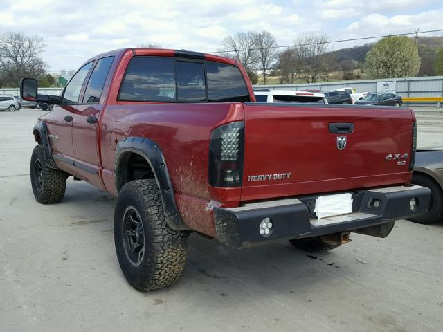 3D7KS28C86G267457 - 2006 DODGE RAM 2500 S RED photo 3