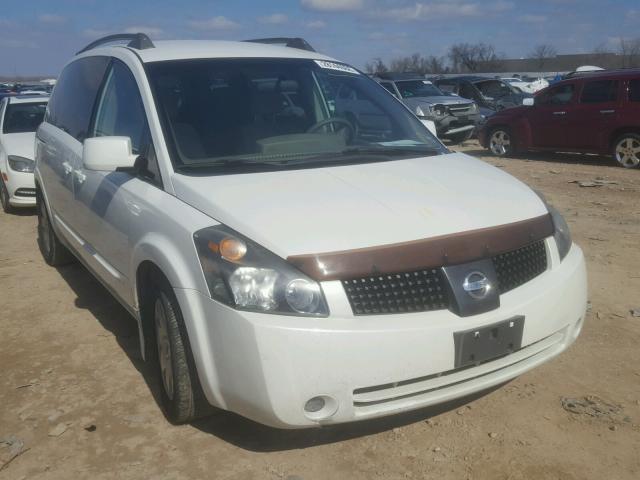 5N1BV28UX4N362452 - 2004 NISSAN QUEST S WHITE photo 1