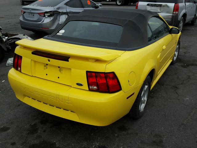 1FAFP44443F391493 - 2003 FORD MUSTANG YELLOW photo 4