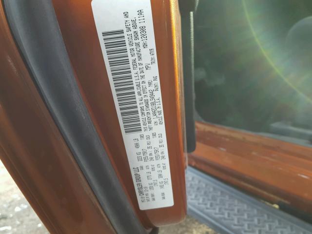 1J4AA2D18BL549442 - 2011 JEEP WRANGLER S ORANGE photo 10