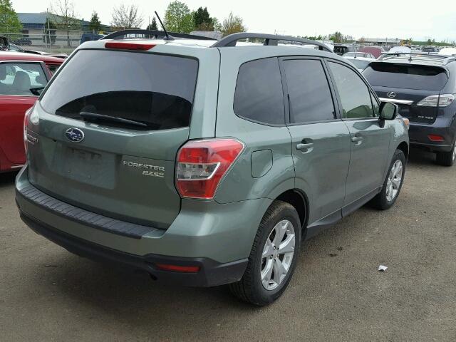 JF2SJAEC5EH518436 - 2014 SUBARU FORESTER 2 GRAY photo 4