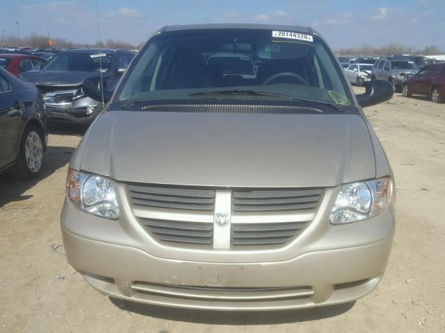 1D4GP45R57B153483 - 2007 DODGE CARAVAN SX GOLD photo 9