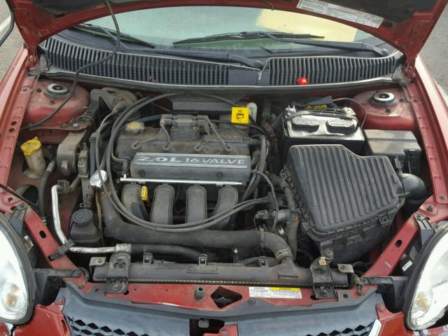 1B3ES56C14D547986 - 2004 DODGE NEON SXT RED photo 7