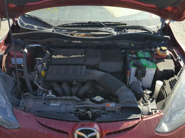 JM1DE1KZ3E0188900 - 2014 MAZDA MAZDA2 SPO RED photo 7