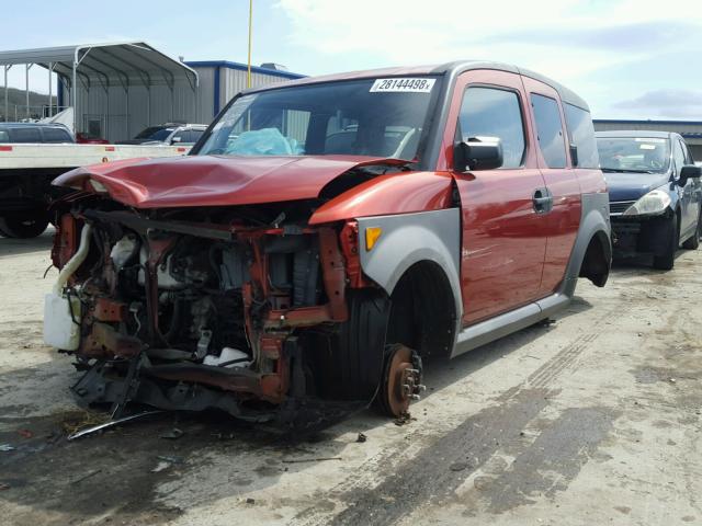 5J6YH28315L031828 - 2005 HONDA ELEMENT LX RED photo 2