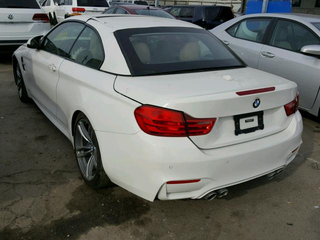 WBS3U9C59GP968668 - 2016 BMW M4 WHITE photo 3