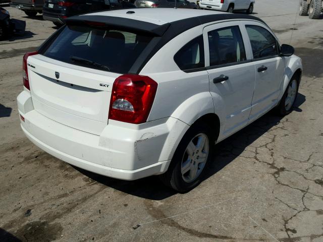 1B3HB48B08D576333 - 2008 DODGE CALIBER SX WHITE photo 4