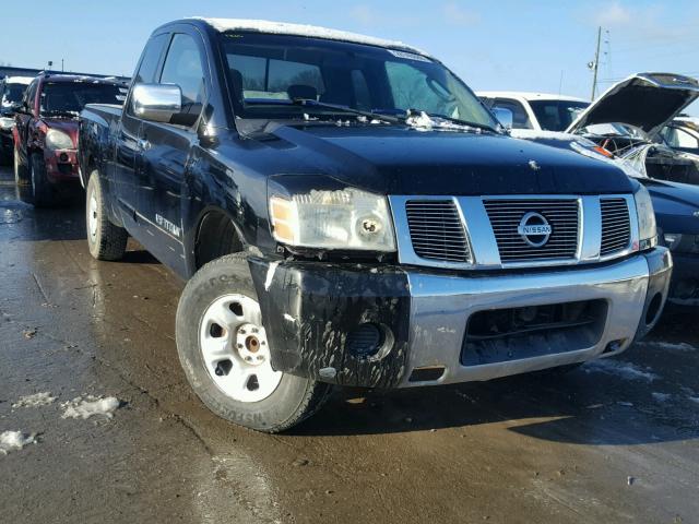 1N6AA06A94N572742 - 2004 NISSAN TITAN XE BLACK photo 1