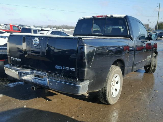 1N6AA06A94N572742 - 2004 NISSAN TITAN XE BLACK photo 4