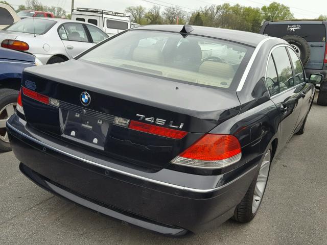 WBAGN63524DS52838 - 2004 BMW 745 LI BLACK photo 4