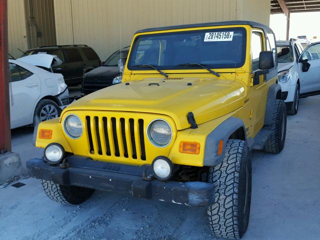 1J4FA49S33P372635 - 2003 JEEP WRANGLER / YELLOW photo 2