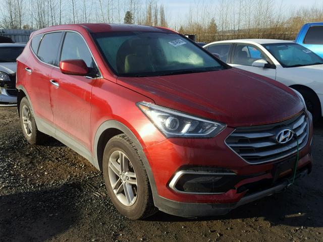 5XYZTDLB2HG439869 - 2017 HYUNDAI SANTA FE S RED photo 1