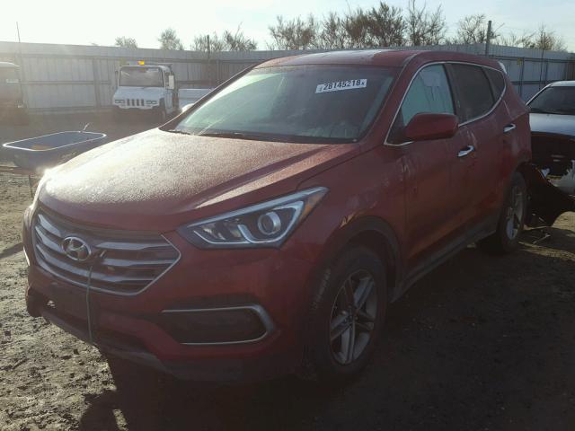 5XYZTDLB2HG439869 - 2017 HYUNDAI SANTA FE S RED photo 2