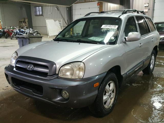 KM8SC73D85U988311 - 2005 HYUNDAI SANTA FE G SILVER photo 2