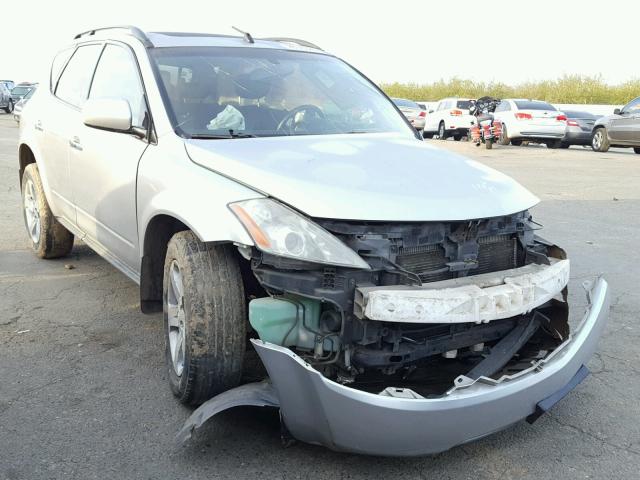 JN8AZ08W64W338318 - 2004 NISSAN MURANO SL SILVER photo 1