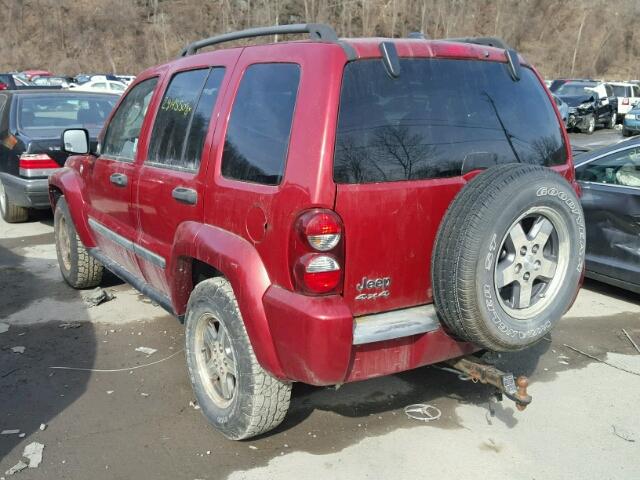 1J4GL38K35W688362 - 2005 JEEP LIBERTY RE RED photo 3