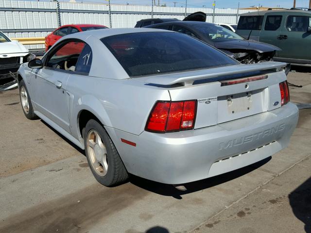 1FAFP40422F133204 - 2002 FORD MUSTANG SILVER photo 3