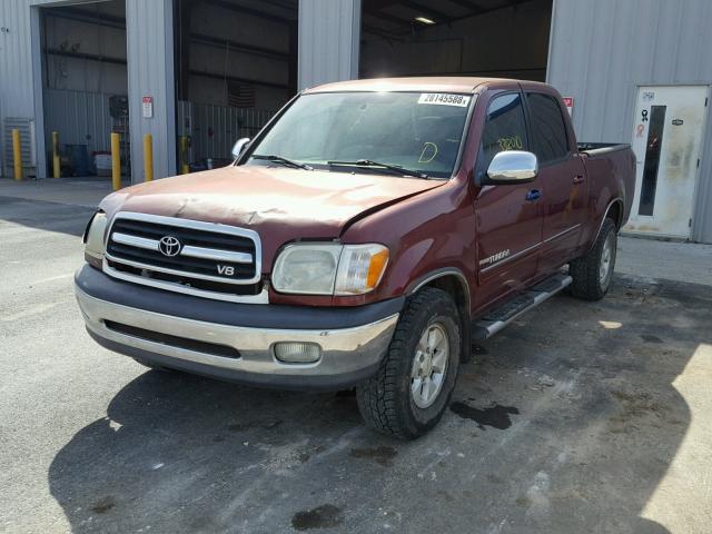 5TBET34186S513514 - 2006 TOYOTA TUNDRA DOU MAROON photo 2