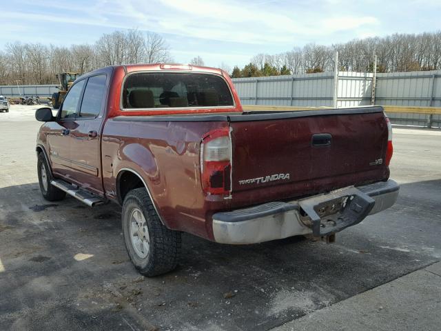 5TBET34186S513514 - 2006 TOYOTA TUNDRA DOU MAROON photo 3