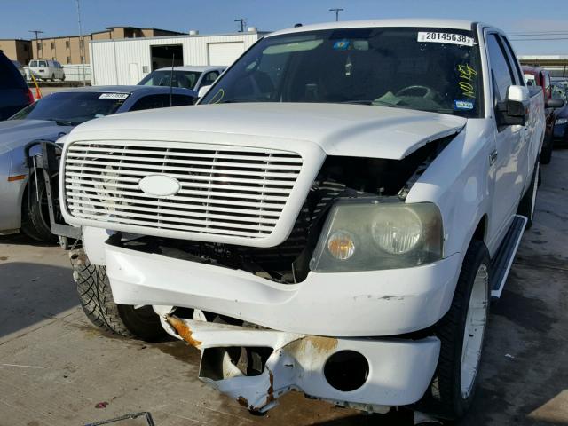 1FTPX12528KD80211 - 2008 FORD F150 WHITE photo 2