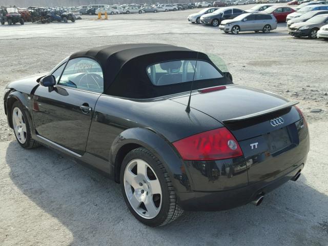 TRUUT28N221017826 - 2002 AUDI TT QUATTRO BLACK photo 3