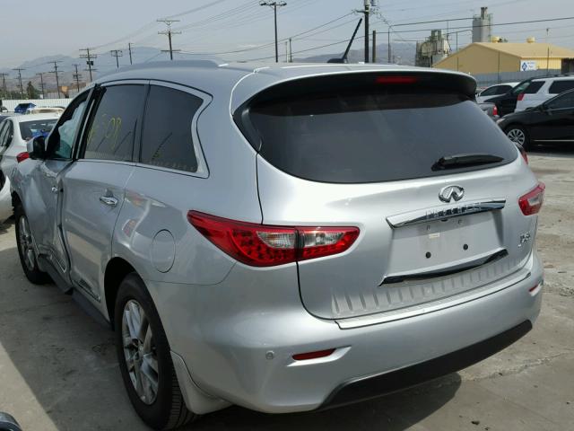 5N1AL0MN2DC351137 - 2013 INFINITI JX35 BASE SILVER photo 3