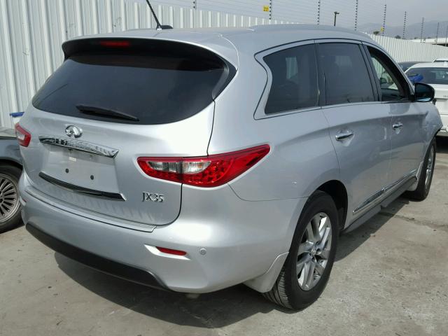 5N1AL0MN2DC351137 - 2013 INFINITI JX35 BASE SILVER photo 4