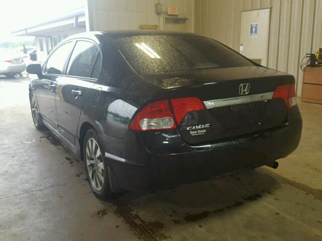19XFA1F84AE048720 - 2010 HONDA CIVIC EX BLACK photo 3