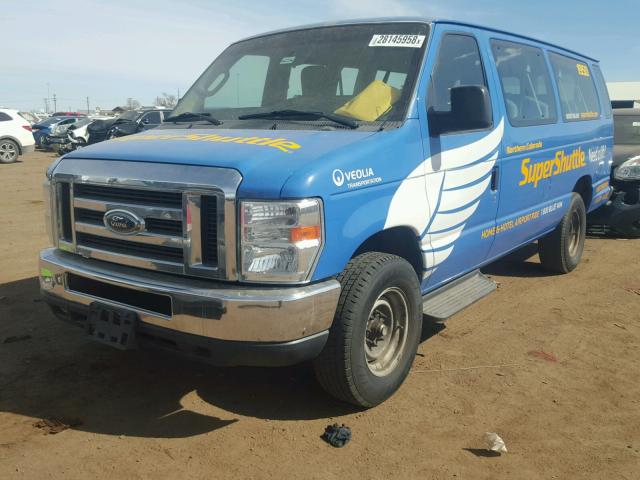 1FBSS3BL8ADA45973 - 2010 FORD ECONOLINE BLUE photo 2