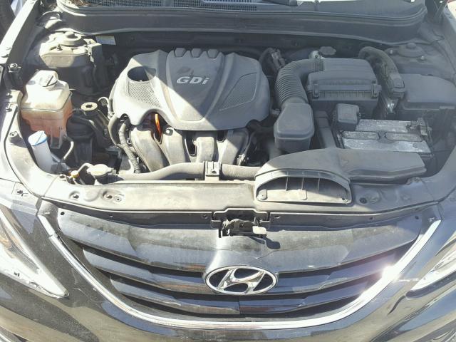 5NPEB4AC3BH103127 - 2011 HYUNDAI SONATA GLS BLACK photo 7