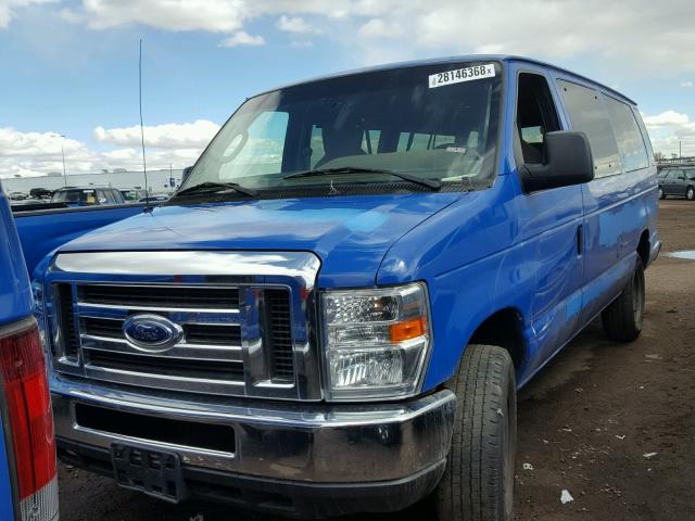 1FBSS3BL1CDB16191 - 2012 FORD ECONOLINE BLUE photo 2