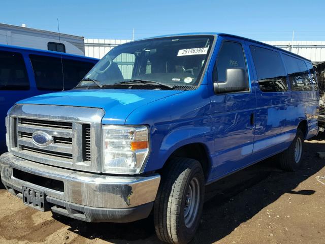 1FBSS3BL5CDB16193 - 2012 FORD ECONOLINE BLUE photo 2