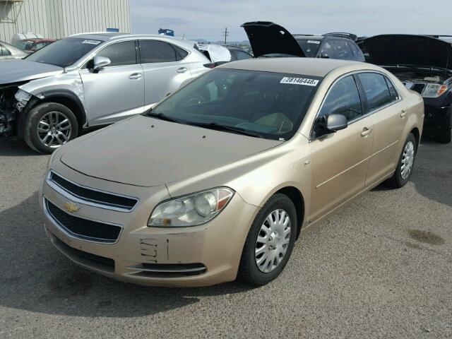 1G1ZG57B88F196570 - 2008 CHEVROLET MALIBU LS GOLD photo 2