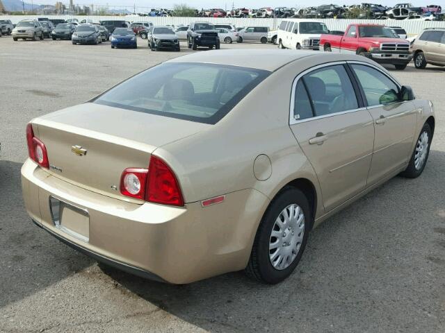 1G1ZG57B88F196570 - 2008 CHEVROLET MALIBU LS GOLD photo 4