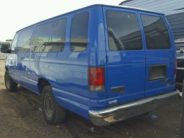 1FBSS3BL9CDB16195 - 2012 FORD ECONOLINE BLUE photo 3