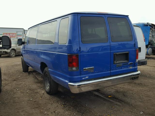 1FBSS3BL2CDB16202 - 2012 FORD ECONOLINE BLUE photo 3