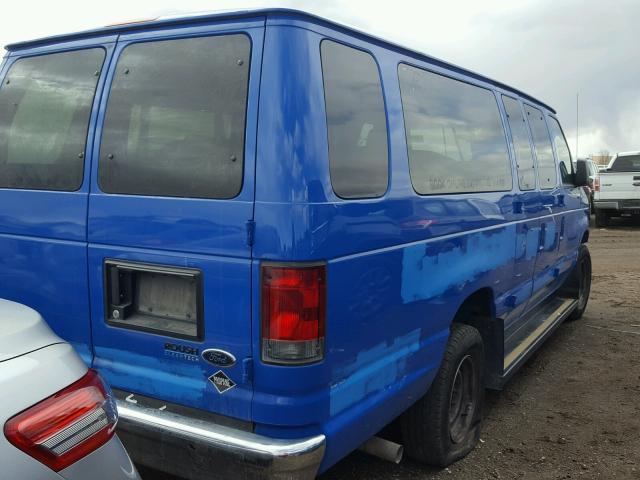 1FBSS3BLXEDA20515 - 2014 FORD ECONOLINE BLUE photo 4