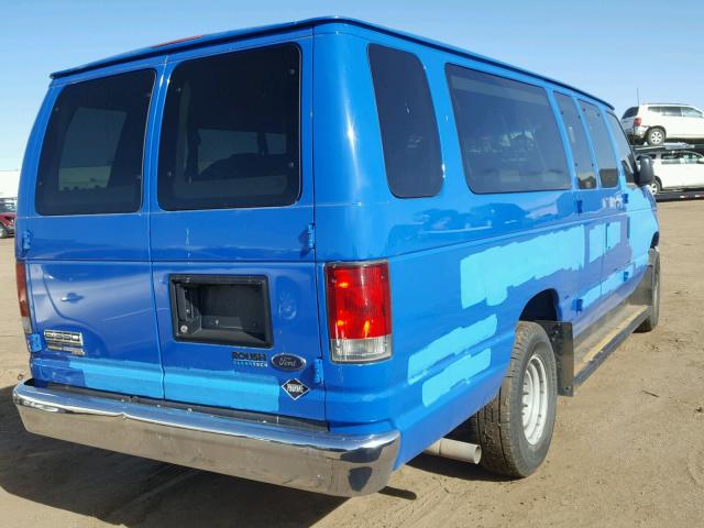 1FBSS3BL6EDA20527 - 2014 FORD ECONOLINE BLUE photo 3