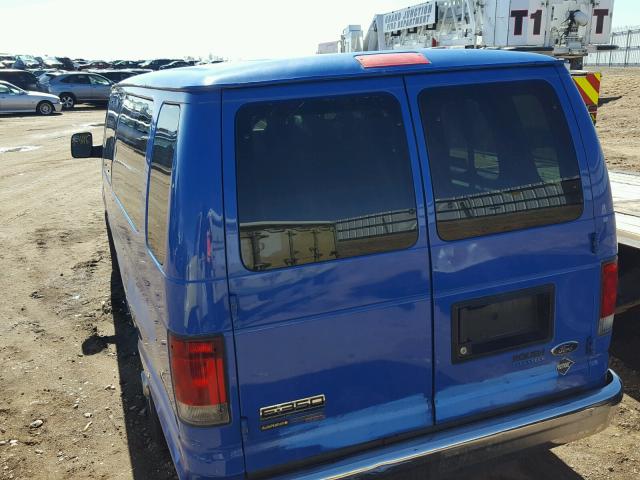 1FBSS3BL8EDA57384 - 2014 FORD ECONOLINE BLUE photo 3