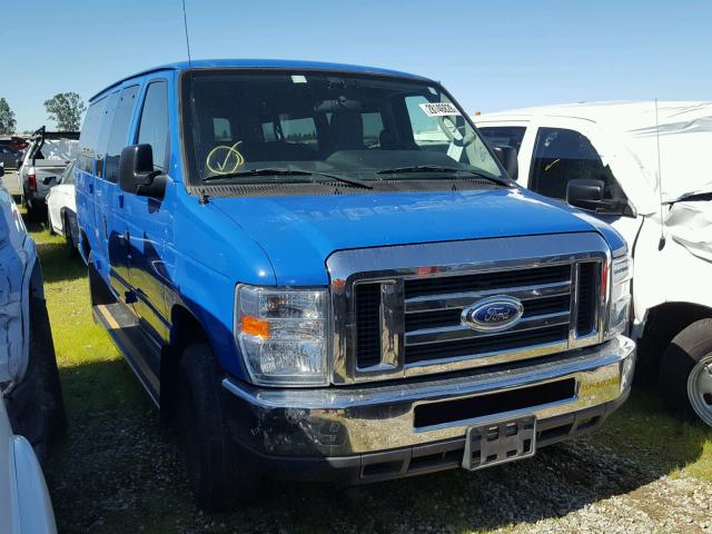 1FMNE3BL2EDA57876 - 2014 FORD ECONOLINE BLUE photo 1