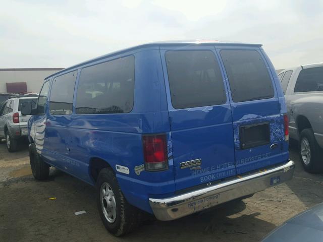 1FBNE3BL0CDB16283 - 2012 FORD ECONOLINE BLUE photo 3