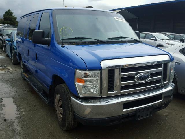 1FBNE3BL1DDA89466 - 2013 FORD ECONOLINE BLUE photo 1